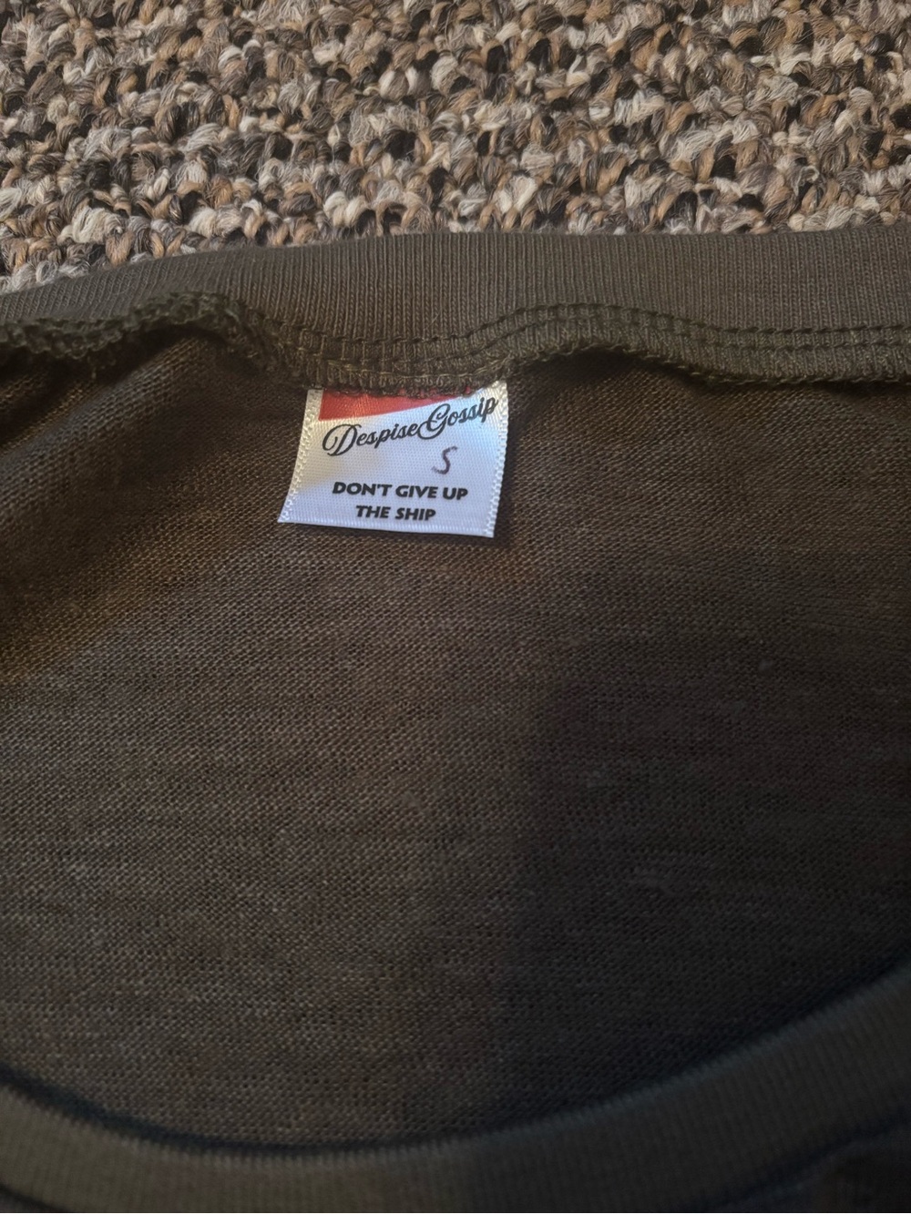 Despise Gossip Olive Tee - Picture 3 of 10